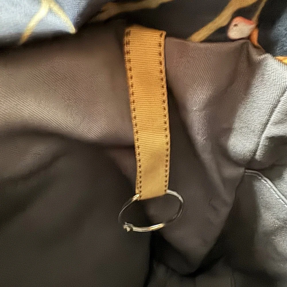 Waxed Canvas and Leather Tote Bag Cute Birds In Tree Cottage Core Reusable - Picture 10 of 10